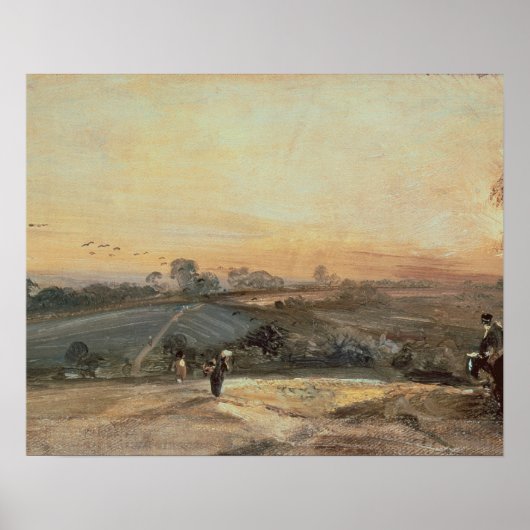 John Constable | Najaarzonneschijn Poster (Voorkant)
