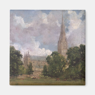 John Constable   Salisbury Cathedraal uit de sout Magneet