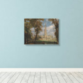 John Constable | Salisbury Cathedraal van de Berg Canvas Afdruk (Insitu (Houten vloer))