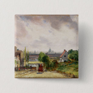 John Constable Sir Richard Steele's Cottage, Ham Vierkante Button 5,1 Cm