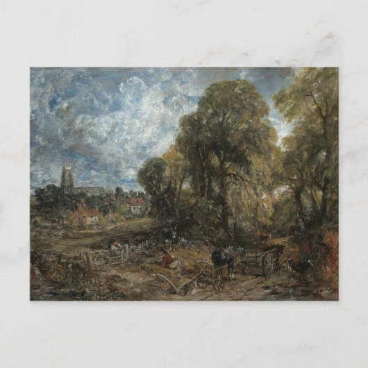 John Constable - Stoke-by-Nayland Briefkaart (Voorkant)