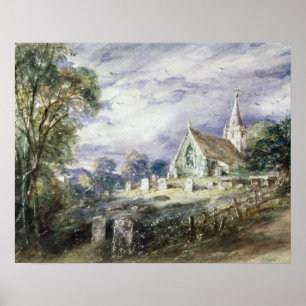 John Constable Stoke Poges Church Poster