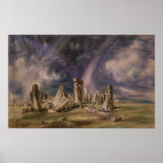 John Constable | Stonehenge, 1835 Poster (Voorkant)