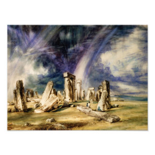 John Constable - Stonehenge Foto Afdruk
