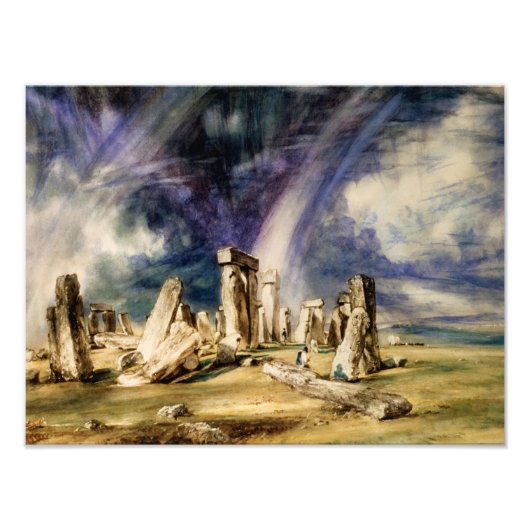 John Constable - Stonehenge Foto Afdruk (Voorkant)