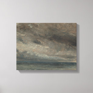 John Constable - Stormy Zee, Brighton Canvas Afdruk