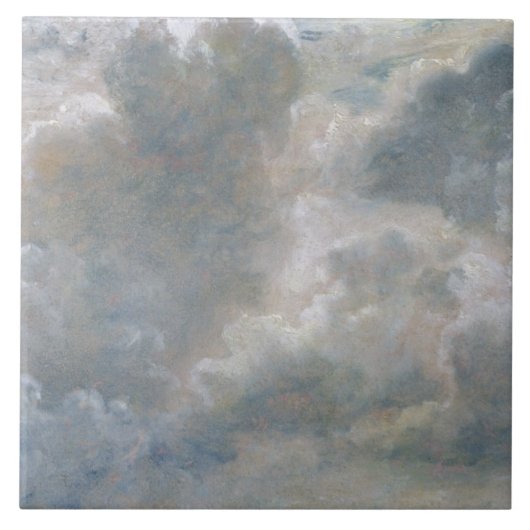 John Constable | Studie van Cumulus Clouds, 1822 ( Tegeltje (Voorkant)