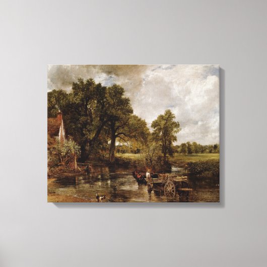 John Constable - The Hay Wain Canvas Afdruk (Voorkant)