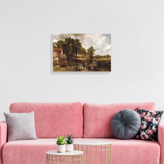 John Constable - The Hay Wain Canvas Afdruk (Insitu (Woonkamer))
