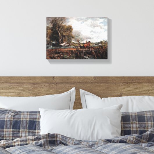  John Constable The Leaping Horse Canvas Afdruk (Insitu (Slaapkamer))