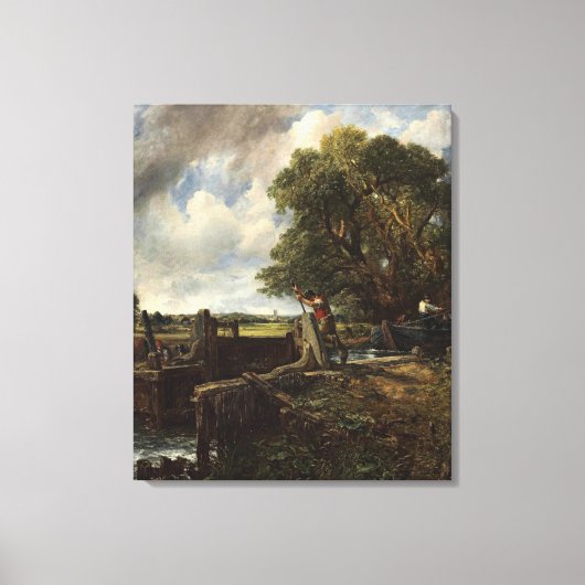  John Constable The Lock Canvas Afdruk (Voorkant)