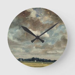 John Constable Uitgebreid landschap met grijze C Ronde Klok