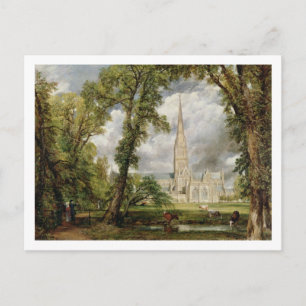 John Constable   Uitzicht van de kathedraal van Sa Briefkaart