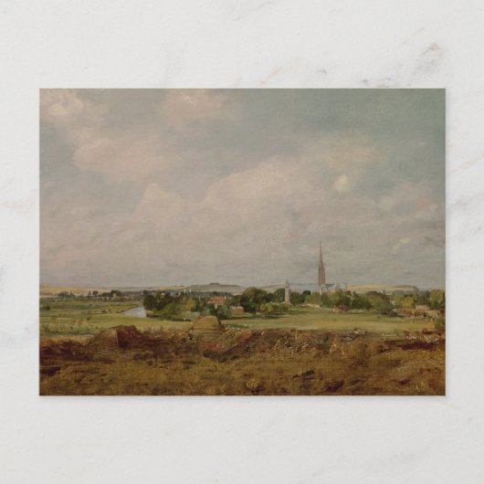 John Constable | Uitzicht van Salisbury Briefkaart (Voorkant)