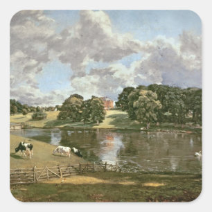 John Constable   Wivenhoe Park, Essex, 1816 Vierkante Sticker