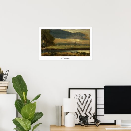 John Constable Zedign Poster d'art #274-2 (Bureau à domicile)