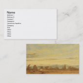 John Constable | Zomer - Avond Landschap (olie o Visitekaartje (Voorkant / Achterkant)
