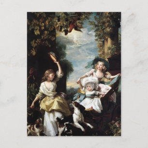 John Copley-Drie jongste dochters van George III Briefkaart