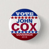 John Cox Campaign Button (Voorkant)