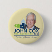 John COX Gouverneur 2018 Ronde Button 5,7 Cm (Voorkant)