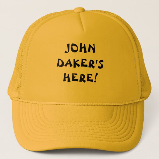John Daker is hier! Trucker Pet (Voorkant)