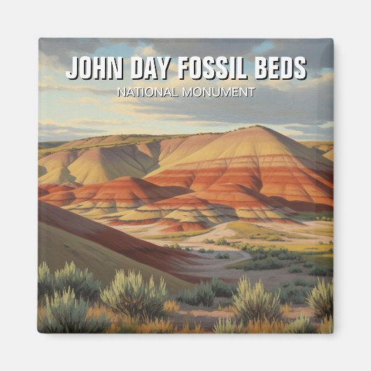 John Day Fossil Beds Nationaal Monument Oregon Magneet (Voorkant)