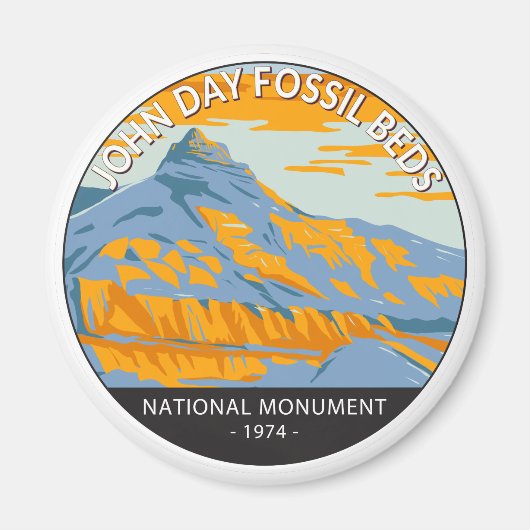 John Day Fossil Beds Nationaal Monument Oregon Magneet (Voorkant)