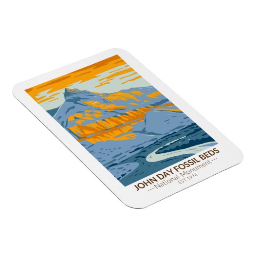 John Day Fossil Beds Nationaal Monument Oregon Magneet (Rechterzijde)