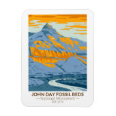 John Day Fossil Beds Nationaal Monument Oregon Magneet (Verticaal)
