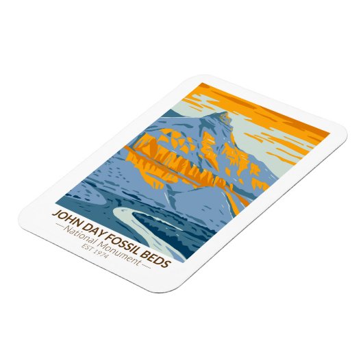 John Day Fossil Beds Nationaal Monument Oregon Magneet (Linkerzijde)