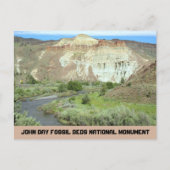John Day Fossil Beds National Monument Travel Briefkaart (Voorkant)