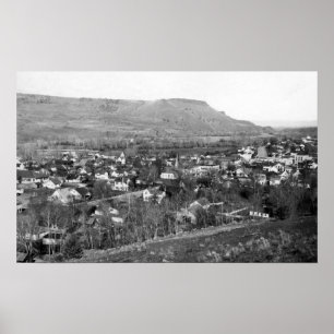 John Day, Oregon Town Uitzicht Foto Poster