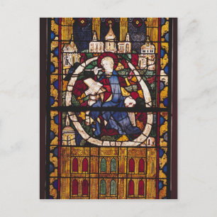 John de Evangelist die de Apocalypse schrijft Briefkaart