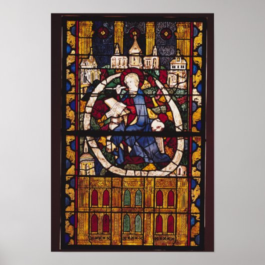 John de Evangelist die de Apocalypse schrijft Poster (Voorkant)