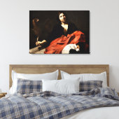John de Evangelist, mooi kunstschilderij Canvas Afdruk (Insitu (Slaapkamer))