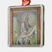 John de Evangelist, van de Ebbo Gospels Metalen Ornament (Links)