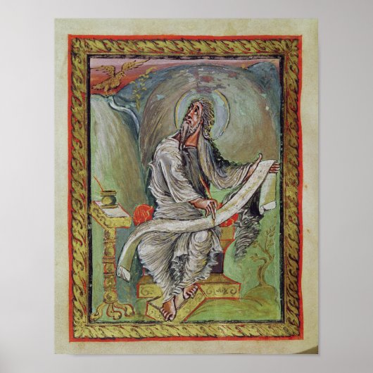 John de Evangelist, van de Ebbo Gospels Poster (Voorkant)