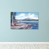 John de Laatste Multnomahs Canvas Afdruk (Insitu (Houten vloer))