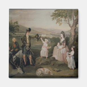 John, de vierde hertog van Atholl en zijn familie Magneet