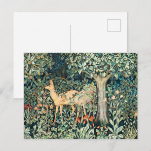  John Dearle "Greenery" - Tree Flower & Deer Briefkaart