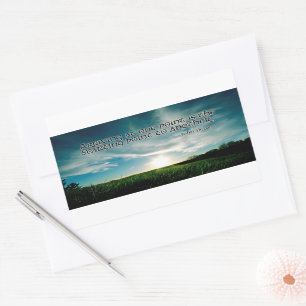 John Dewey Inspirerend Quote "Startpunt" Rechthoekige Sticker