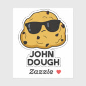 John Dough Grappige bakwoordspeling Sticker (Vel)