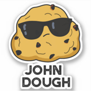 John Dough Grappige bakwoordspeling Sticker