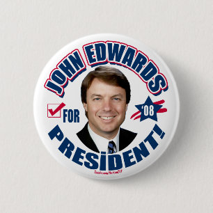 John Edwards voor President 2008 Button