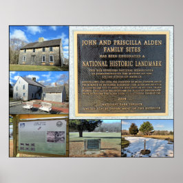 John en Priscilla Alden Family Sites Poster