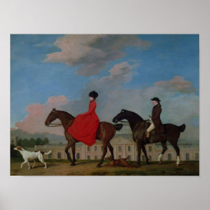 John en Sophia Musters die op Colwick Hall rijden Poster