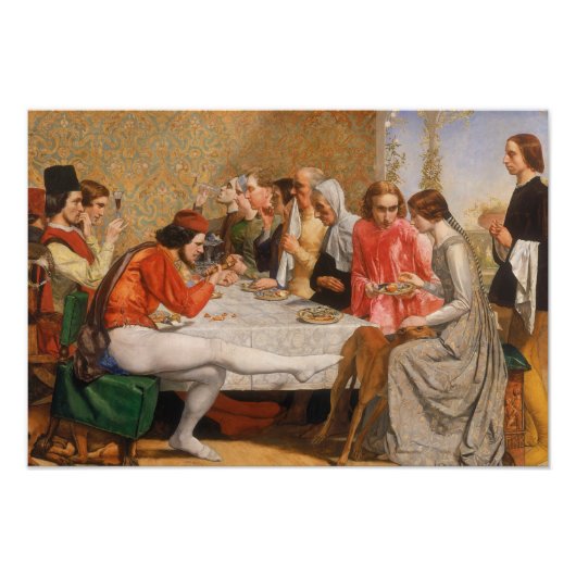 John Everett Millais - Isabella Foto Afdruk (Voorkant)