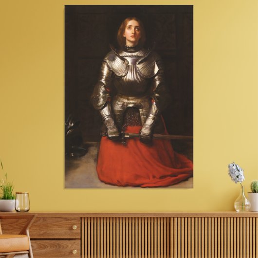 John Everett Millais - Jeanne d'Arc Canvas Afdruk (Insitu (Woonkamer))