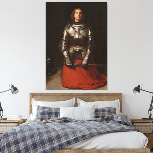 John Everett Millais - Jeanne d'Arc Canvas Afdruk (Insitu (Slaapkamer))