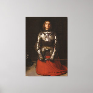 John Everett Millais - Jeanne d'Arc Canvas Afdruk